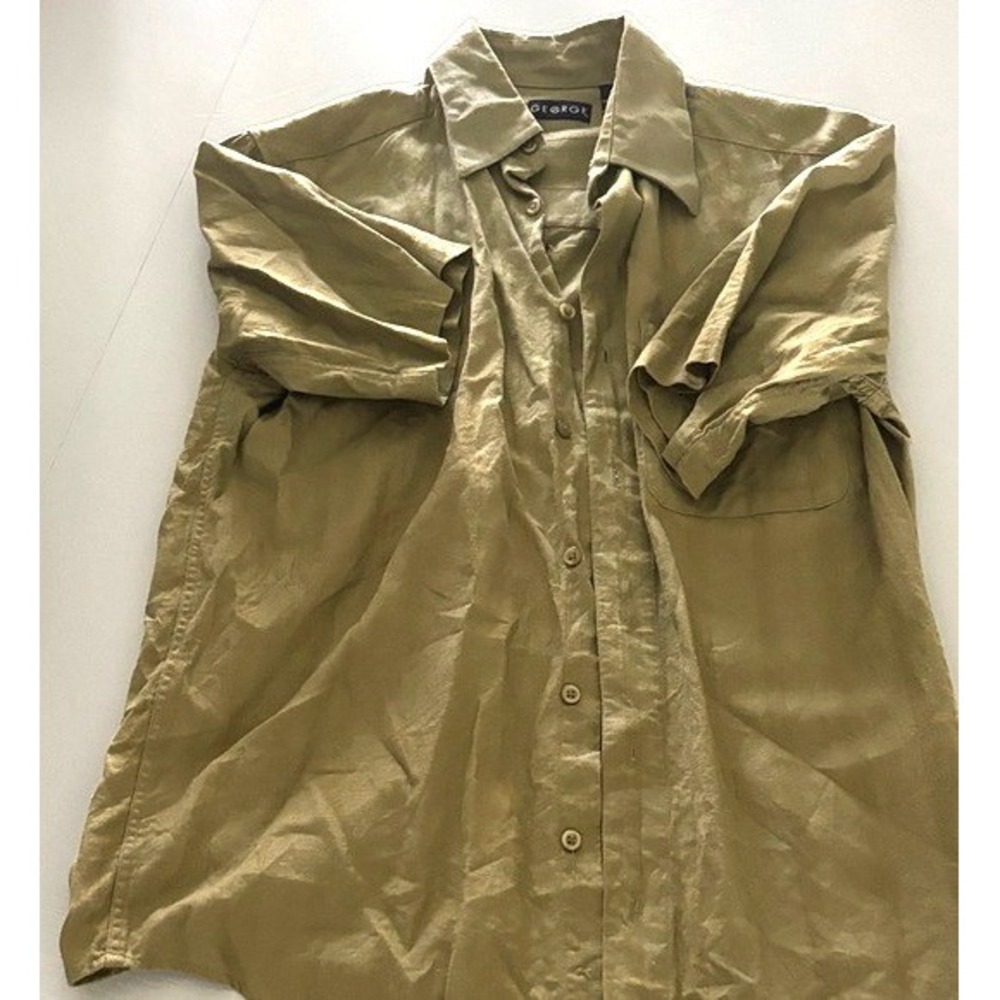 George Khaki Men's Casual Shirt s 34/36
